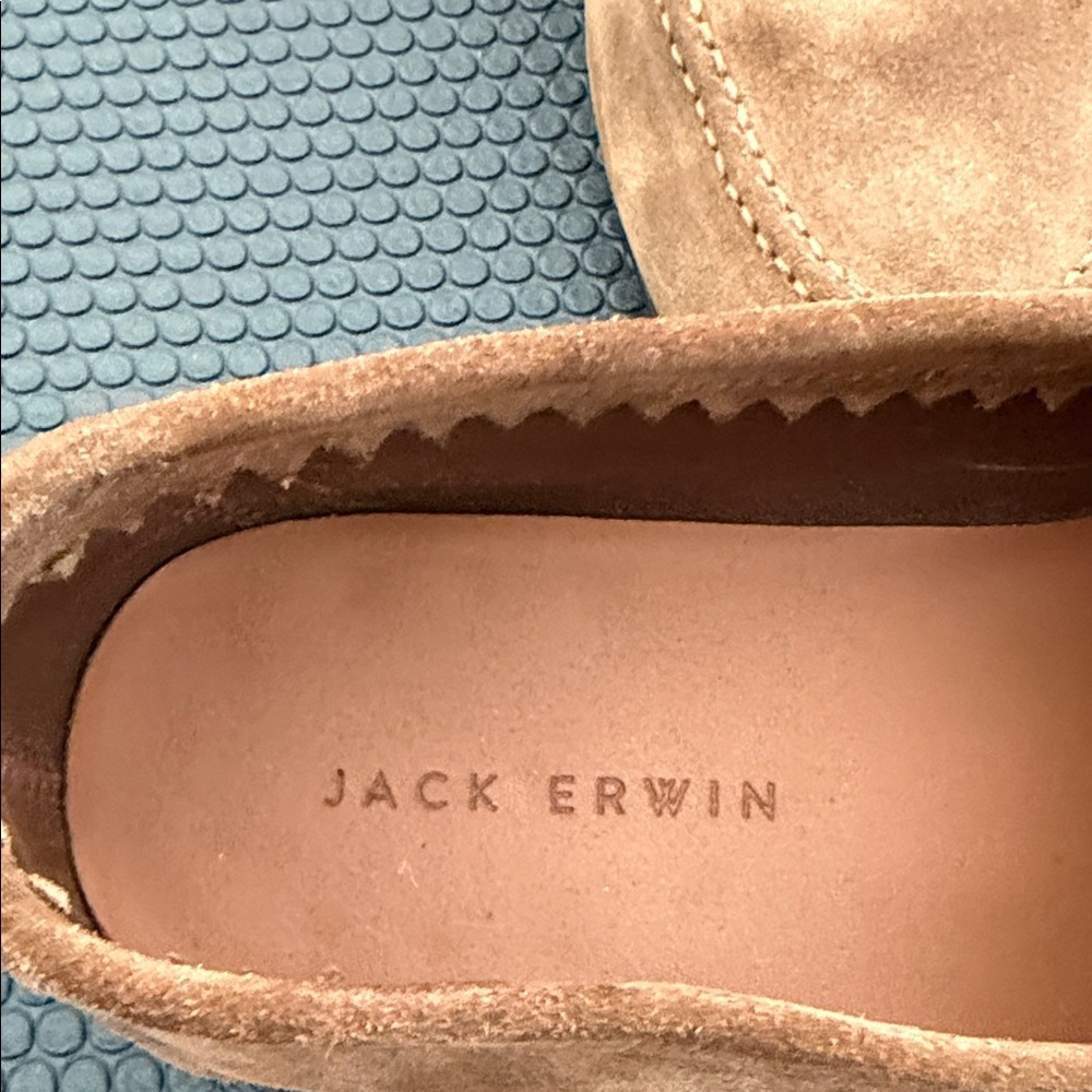 Jack Erwin Men’s Tan Suede Loafers - Picture 3 of 6